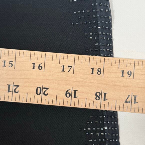 Ann Taylor Wool Beaded Hem Formal Dress Jacket Black Women’s 8P - Picture 6 of 7